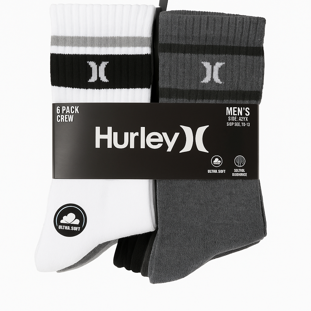 Calcetines Hurley pack 6