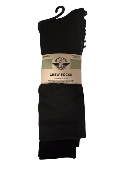 Calcetines Dockers pack 5 largos Negros