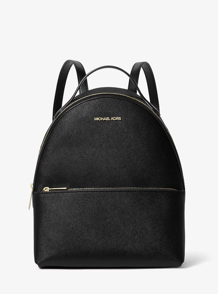 Mochila MK Sheila Medium logo dorado